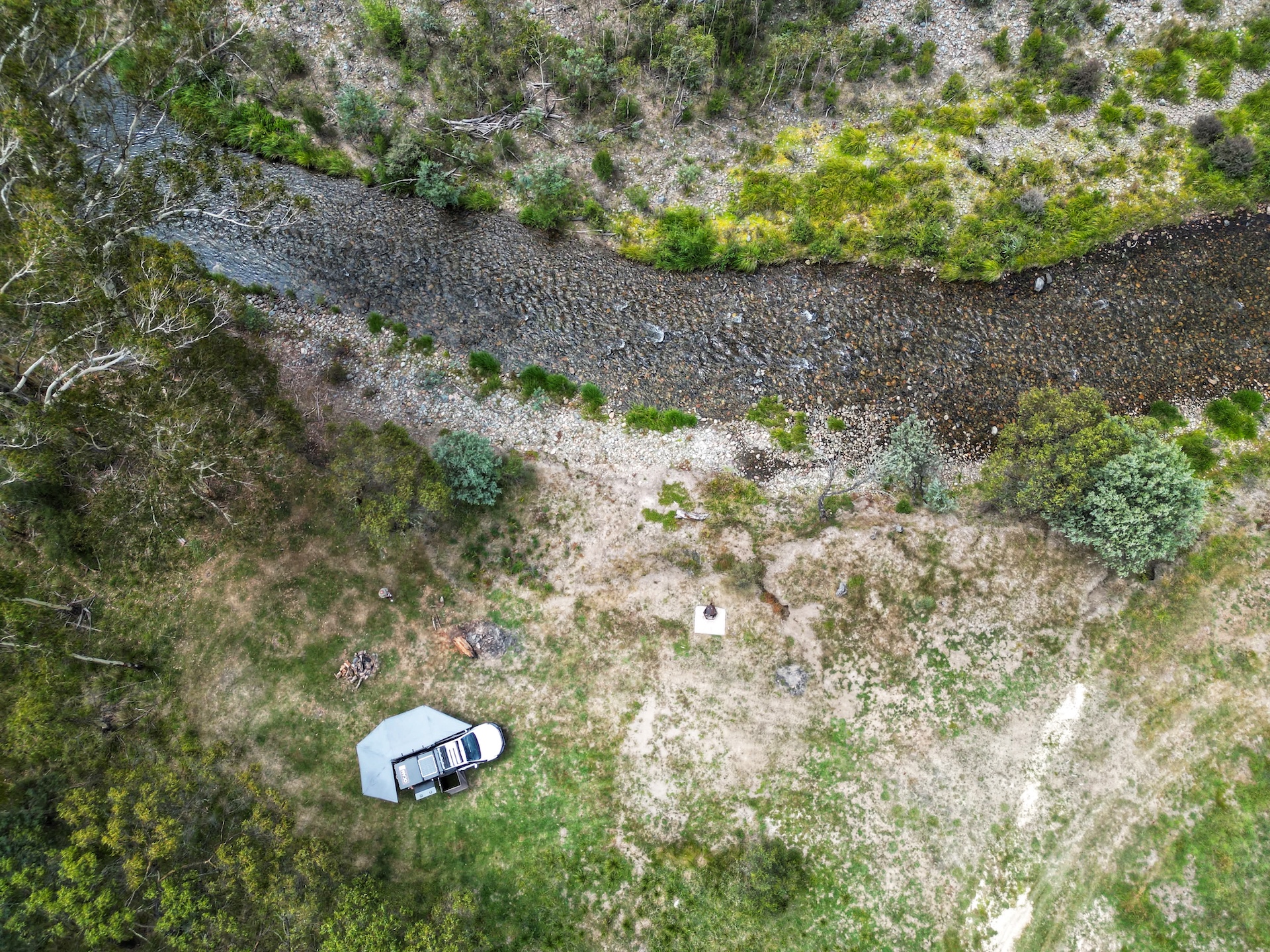 Perkins Flat campground, Goodradigbee River perspective